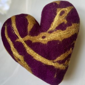 Wet Felted Heart Workshop (Felting Around Foam)